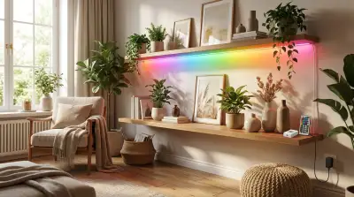 Farbige Lichtgestaltung für emotionale Wohnräume