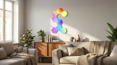 LED Lichtinstallationen als Wandkunst