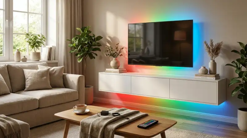 Dynamische Lichtszenen im Wohnraum