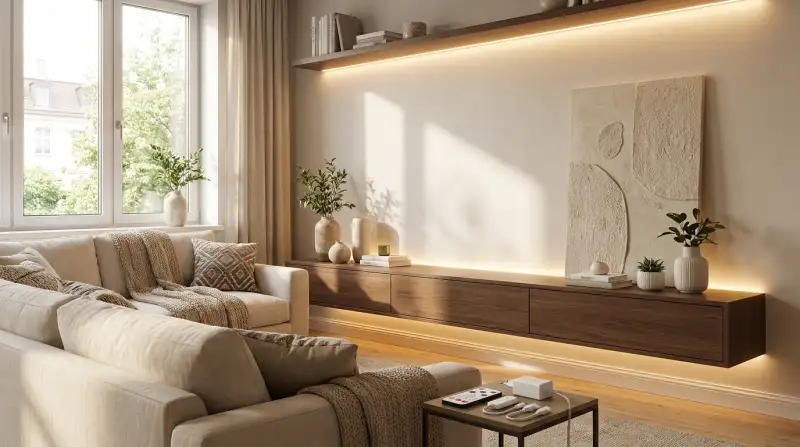 Versteckte Beleuchtung für elegante Wohnräume