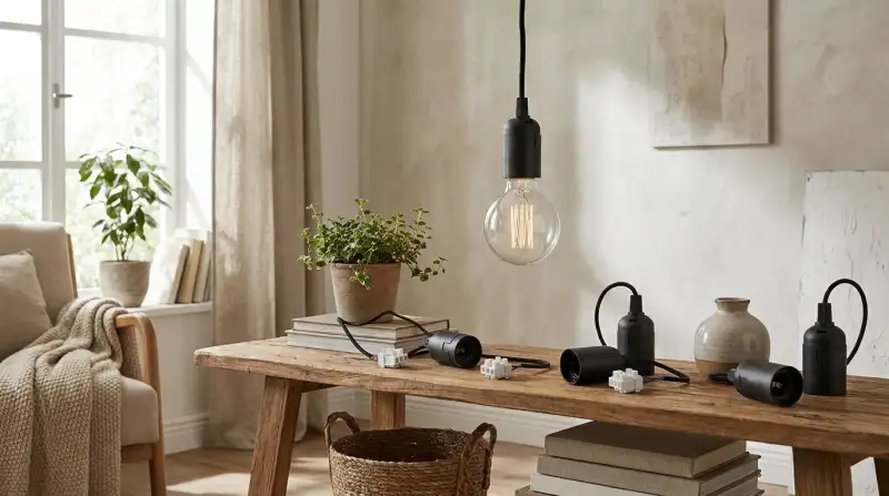 DIY Lampe aus Beton